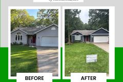 Beige Minimalist House Before After Instagram Post - 1