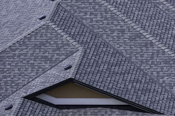 Picture of asphalt roof.