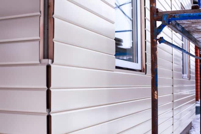 Picture of steel siding.