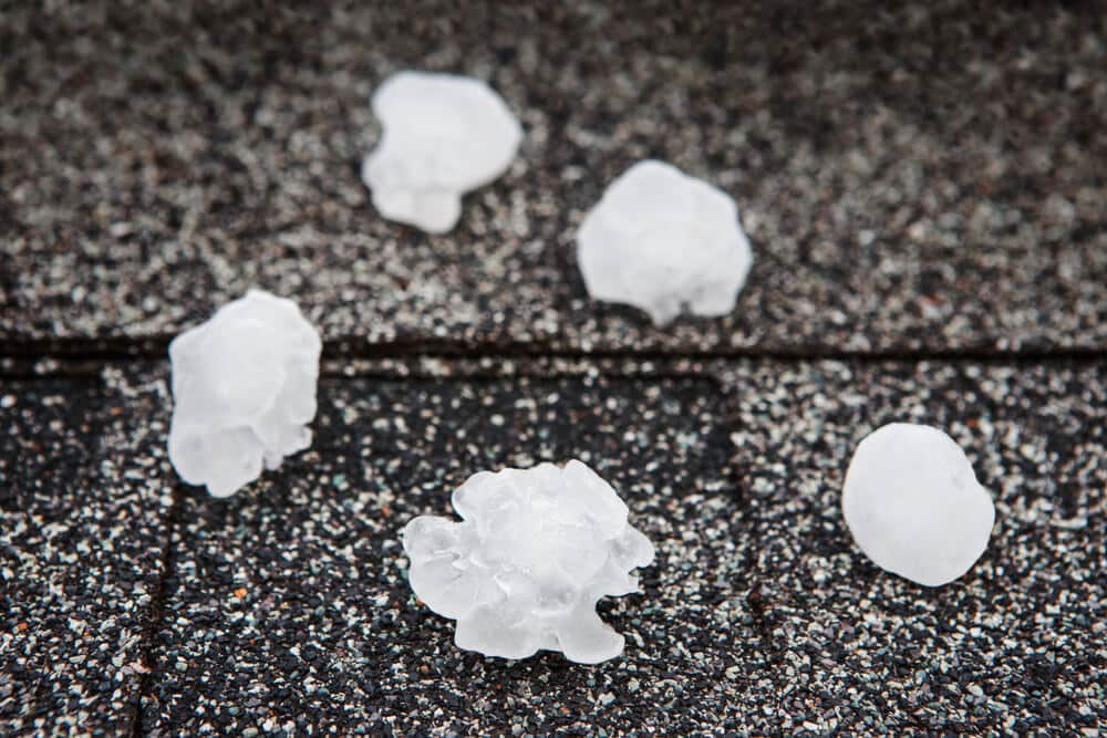 hail will damage a roof