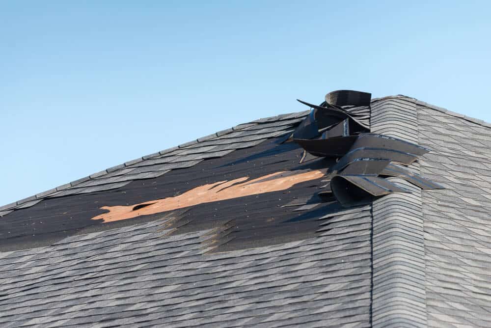 Remove the Shingles Blown Off Your Roof
